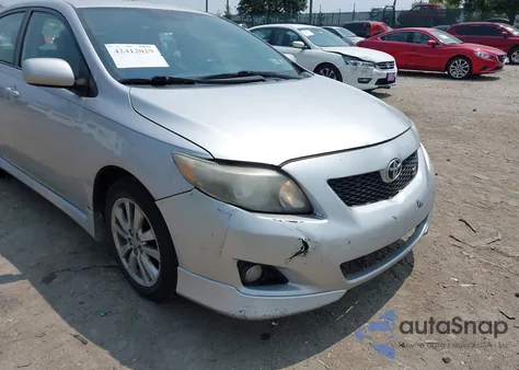2009 Toyota Corolla S из США, поврежденный, VIN 2T1BU40E09C137751